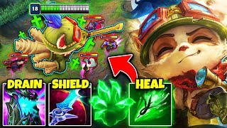 This build makes Teemo INVINCIBLE UNLIMITED HEALSHIELD [upl. by Eidnas]