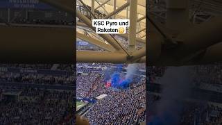 KSC Ultras mit Pyro gegen SCHALKE 04🔥 ksc [upl. by Kenimod]