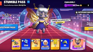 UPDATE TERBARU STUMBLE PASS SKIN NYA KEREN STUMBLE GUYSstumbleguys games gaming [upl. by Yentroc486]