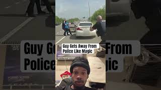 GUY GETS AWAY FROM POLICE LIKE MAGIC police infiniti shorts justcarvids [upl. by Hgieliak]