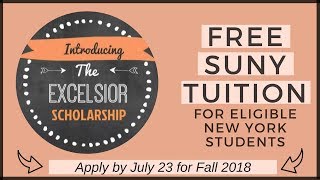 Introducing The Excelsior Scholarship [upl. by Eirrak]