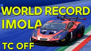 WORLD RECORD Imola Lamborghini Evo 2  TC OFF [upl. by Lupita]