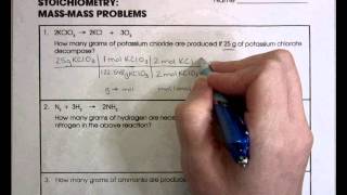 Stoichiometry MassMass Problems [upl. by Siddra]