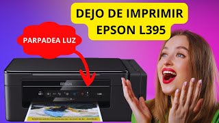 ¡Repare el error Epson l395L495 parpadea Luz tinta y hoja No imprime  EVITE errores costosos [upl. by Yud835]