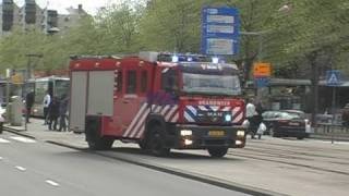 Brandweer Rotterdam met spoed naar brand in tram [upl. by Clarissa]