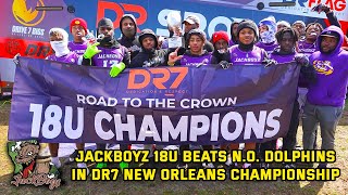 7on7 Football Highlights  JackBoyz 18u Tops NO Dolphins in DR7 New Orleans Championship DR7 [upl. by Zechariah]