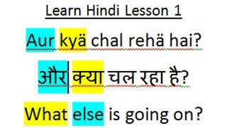 Learn Hindi Lesson 1  Whats up [upl. by Einnep]