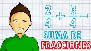 SUMA DE FRACCIONES CON EL MISMO DENOMINADOR Super facil [upl. by Devehcoy]