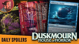 Duskmourn MTG Spoilers  Toy Legend Free Casting Room Massive Creepy Eye Tamiyo Saga and More [upl. by Pillow]