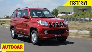 Mahindra TUV300  First Drive  Autocar India [upl. by Inga362]