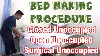 Unoccupied Bed Making Procedure [upl. by Hewe]