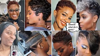 THE SHORT HAIRCUT LOOKS SO SMASHINGShort Hairstyles ideas for black women [upl. by Rezeile53]