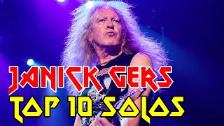 TOP 10 JANICK GERS SOLOS  IRON MAIDEN [upl. by Idleman]