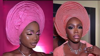 Master the Art of Gele Tying Stunning Styles for Every Occasion 💫 StepbyStep Tutorial makeup [upl. by Atoked]