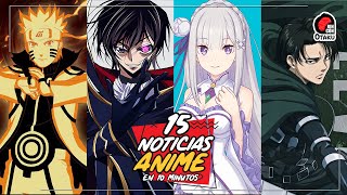 🤯 15 noticias de ANIME ÉPICAS que te dejarán SIN ALIENTO en 10 minutos [upl. by Sigismundo]