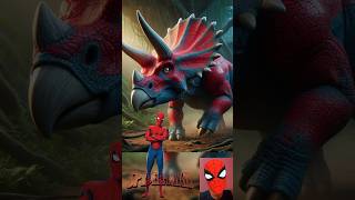 Superheroes But Triceratops ❤️🔥😎 Avengers vs DC avengers shorts marvel [upl. by Dranrev429]