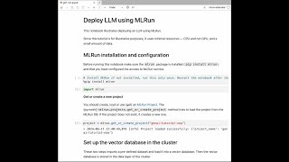 MLRun LLM Tutorial [upl. by Anyar788]