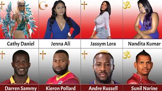 West Indies Cricketers Beautiful Wife  Religion Comparison [upl. by Asial]