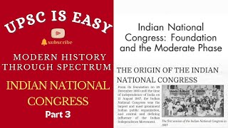 Indian national congress Era of moderates  chapter 11 Spectrum Part 3 [upl. by Durrace391]