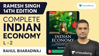 Complete Indian Economy for UPSC CSE  L2  Ramesh Singh 14th Edition  Rahul Bhardwaj [upl. by Ahtenak730]