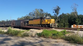 Union Pacific LLD51 Schriever Louisiana [upl. by Milburt]