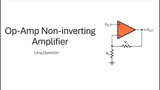 Op amp as non inverting amplifier  Class 12  Electronics [upl. by Anerb]