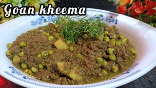 How to make Goan Mince recipe  Green Masala Mince recipe  Goan Kheema recipe [upl. by Nahtanha472]