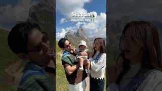 Naik Gunung Seceda Bareng Bayi di Dolomites Italy [upl. by Eidnil]