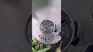 Weathermatic Brass Pop Up Spray Head Sprinkler with 520H Nozzle in action all clean and polished [upl. by Anerat356]