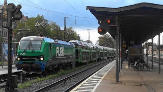 Fürth Bayern Hbf Doppeleinfahrt SBahn amp FTX ICE 🌥️🌧️tropfender KLV Zug lange Güterzüge [upl. by Eadith69]