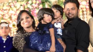 Aju Varghese and family at Dhyan Srenivasan Wedding Reception [upl. by Edieh]