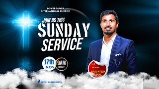 🔴🅻🅸🆅🅴 17112024 HOLY SUNDAY SERVICE  9 AM  PR BRIGHTLIN JOE I [upl. by Sille]