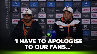 BRUTAL Benji reflects on terrible showing  Tigers Press Conference  Fox League [upl. by Attiuqal123]