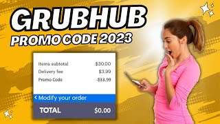 GrubHub Coupon Codes 2023 ✔ GrubHub Promo Code for existing customers [upl. by Neelhtak]