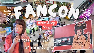 FREE Anime Convention at a Mall  FanCon Artist Alley Vlog  Eastridge Center San Jose [upl. by Ettelrahc330]