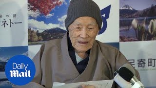 112yearold Japanese man becomes the worlds oldest living man  Daily Mail [upl. by Yenterb]