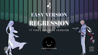 Regression  Honkai Impact 3rd  17 Tines Kalimba App Cover with Tabs [upl. by Dore]