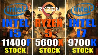 INTEL i5 11400F vs RYZEN 5 5600X vs INTEL i7 9700K  PC GAMES TEST [upl. by Tucky994]