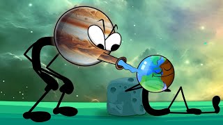 What if Jupiter Stole Earths Water  more videos  chumpum kids children space [upl. by Donahue947]