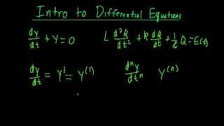 Intro to Differential Equations [upl. by Bron]