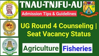 TNAU 2024  UG Round 4 Counseling  Seat Vacancy Status ktvschool tnau [upl. by Tinor193]