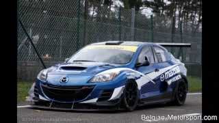 Mazda 3 sedan 20B racecar  2013 test zolder [upl. by Aillicirp424]