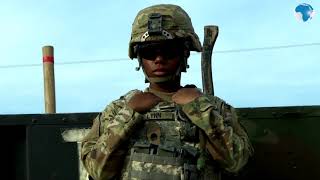 US military place barbed wire at the border with Mexico [upl. by Ojoj698]