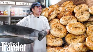 A Day Making The Oldest Bagels in New York  Local Process  Condé Nast Traveler [upl. by Nesaj231]