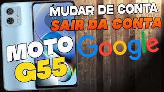 Como Adicionar Mudar ou Remover Conta Google do Motorola Moto G55 [upl. by Dole625]