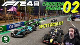 F1 24  SPETTACOLO A JEDDAH  Gameplay ITA  CARRIERA PILOTA 02 [upl. by Hessney405]