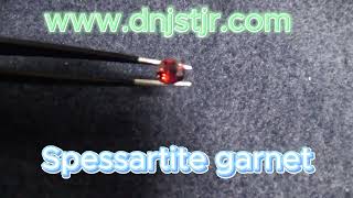 1캐럿 빨간 불꽃의 스페샤르타이트 가넷 Spessartite garnet 6x5mm GS00663 천연보석 httpwwwdnjstjrcom 탄생석 [upl. by Ardnot394]