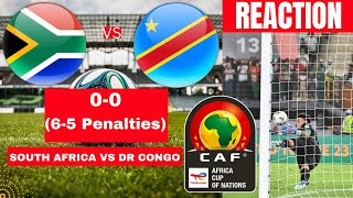 South Africa vs DR Congo 00 65 Penalties Live Africa AFCON Football Match Score Highlights Bafana [upl. by Culbert]