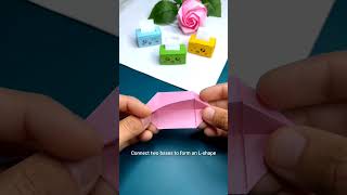 Membuat Kotak Mini Dari Kertas Origami Kotak Tisu Paper Box [upl. by Klapp31]