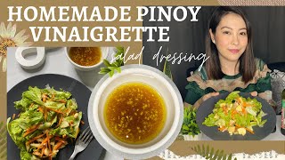 HOMEMADE PINOY VINAIGRETTE DIY SALAD DRESSING  CAESAR SALAD  Sarah Marish [upl. by Waylon391]